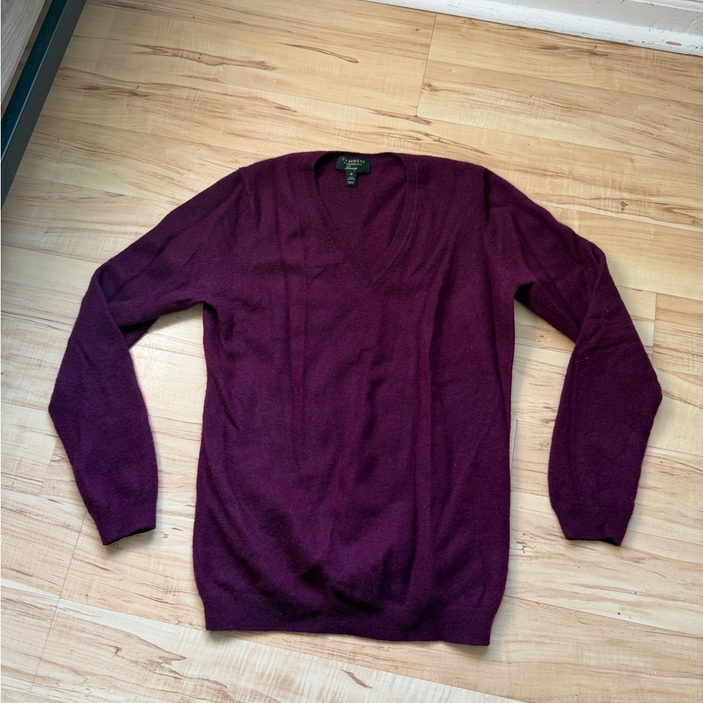 Charter Club Men's Rich Plum V-Neck Sweater